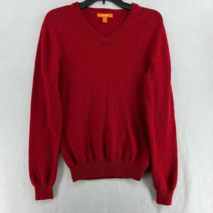 Joe Fresh Sweater Womens XS V-Neck Long Sleeve Ribbed Knit Pullover Wool Blend